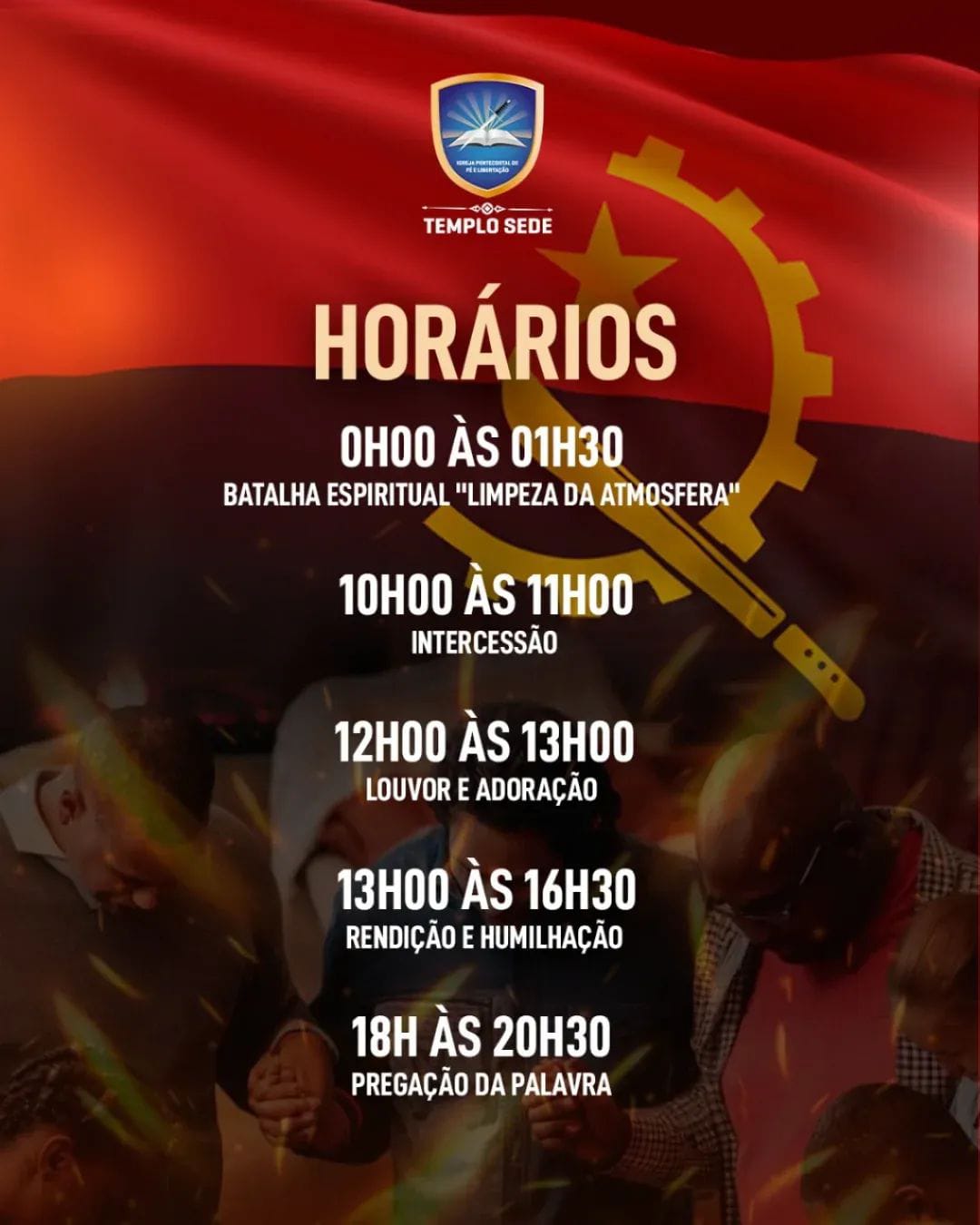 Horario do Jejum e Oração